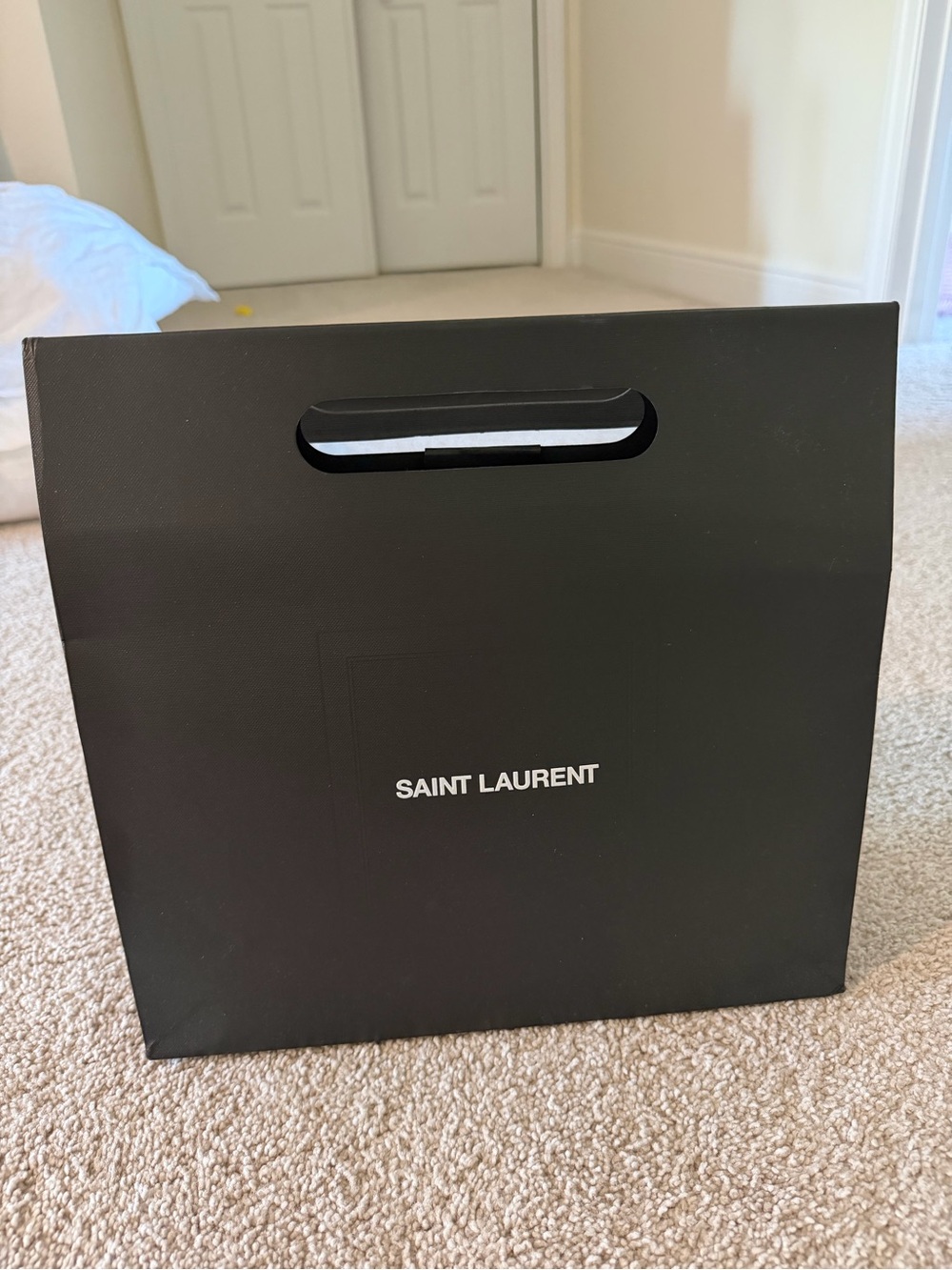 Saint Laurent YSL Black Shopping Gift Bag